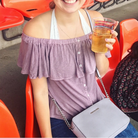 American Eagle Soft and Sexy Off Shoulder Top - Picture 2 of 5